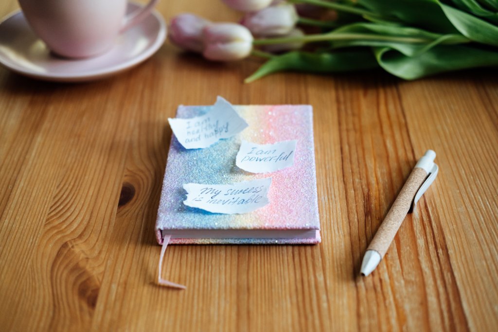 Self-Guilt: Affirmation, inspirational quotes concept. Paper with motivation affirmation message