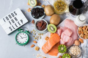 Foods rich in sleep promoting hormone melatonin and tryptophan