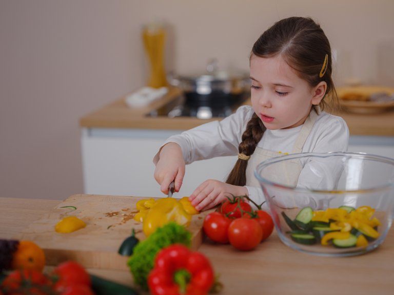 concept of healthy eating, good eating habits and cultivating good habits