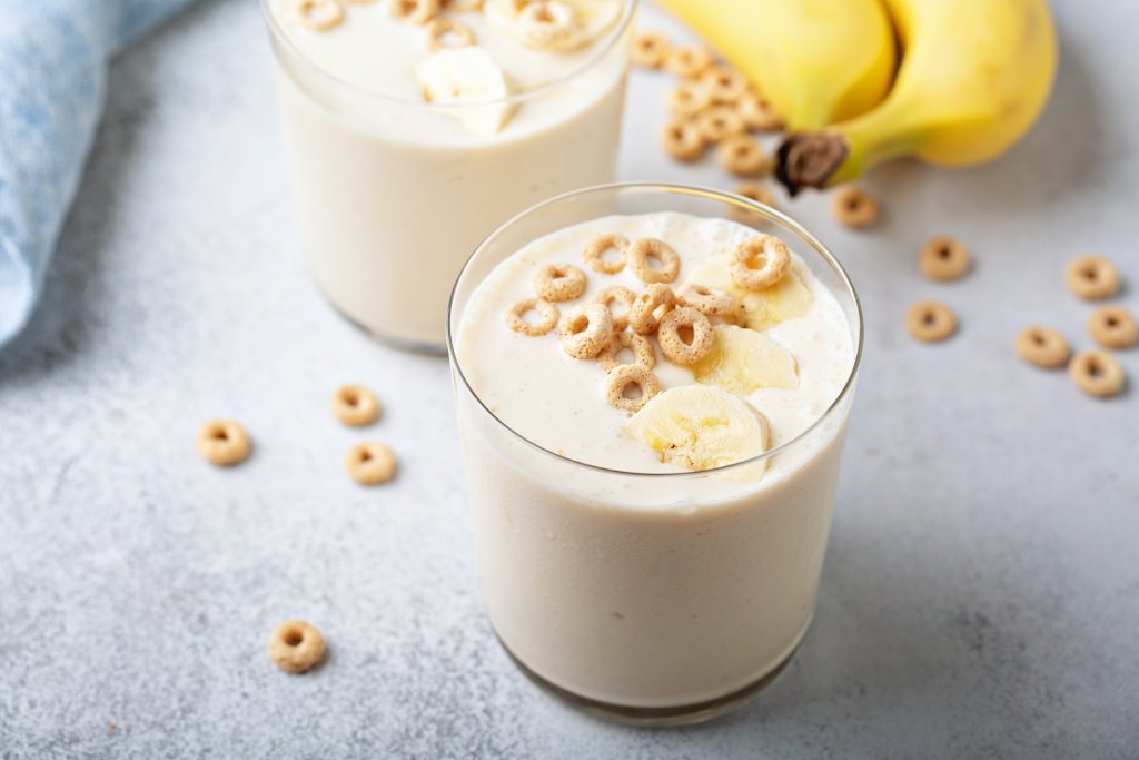 cholesterol-Healthy banana smoothie