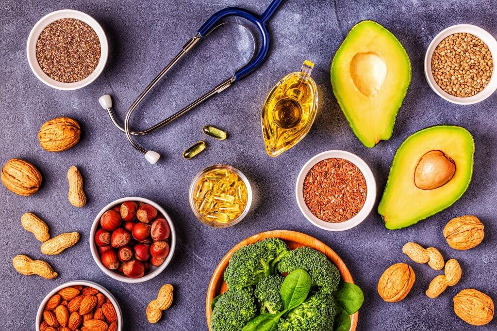 Vegan sources of omega 3 and unsaturated fats.