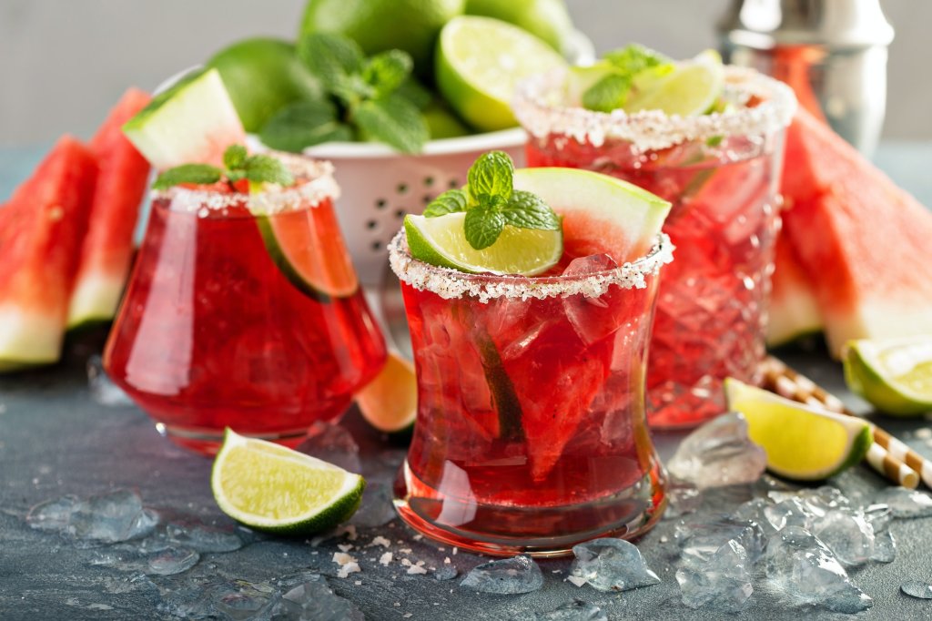 Powerful Foods-Watermelon margarita with limes