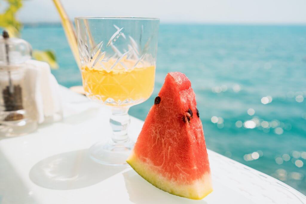 Enjoy a summer day with watermelon