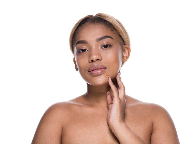 Woman beauty healthy skin african american female