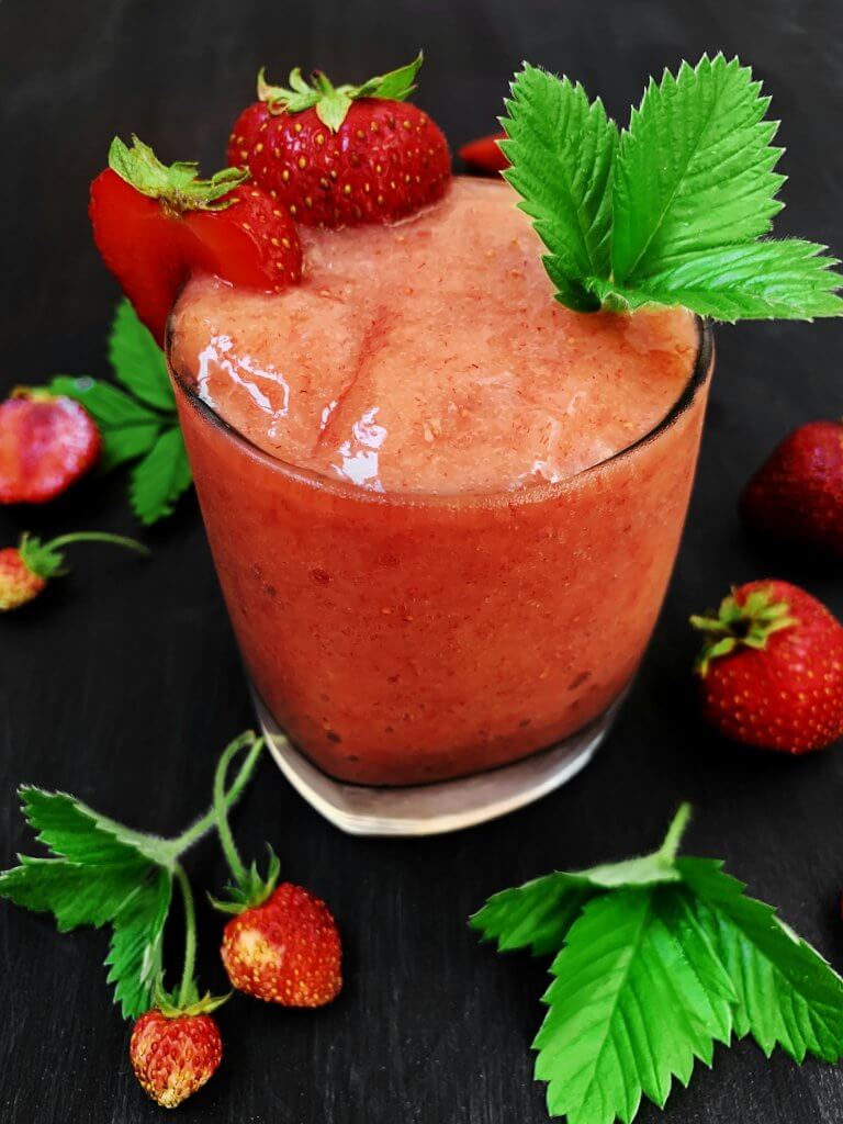 Freshly Prepared Strawberry Smoothie