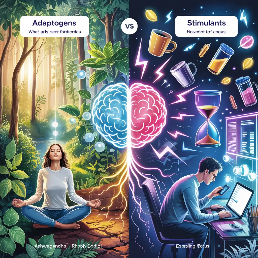 Adaptogens vs. Stimulants: